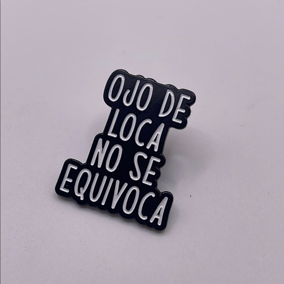 Black and White Statement Pin - Picture 1 of 3